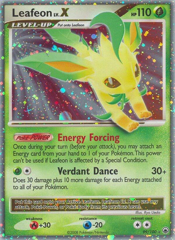 Majestic Dawn Leafeon LV.X Pokémon card